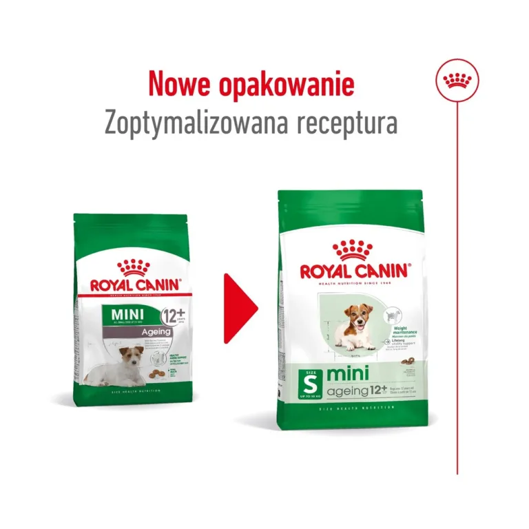 Royal Canin Mini Ageing 12+ uus ja vana pakend