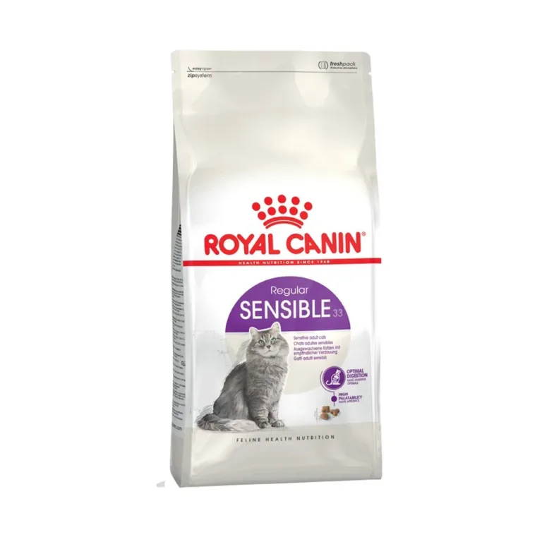 Royal Canin Sensible 33 kassitoit 4kg pakend eestvaates