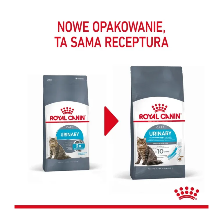 Royal Canin Urinary Care uus ja vana pakend kõrvuti