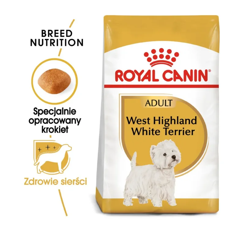 west highland white terrier kuivtoit Royal Canin pakend