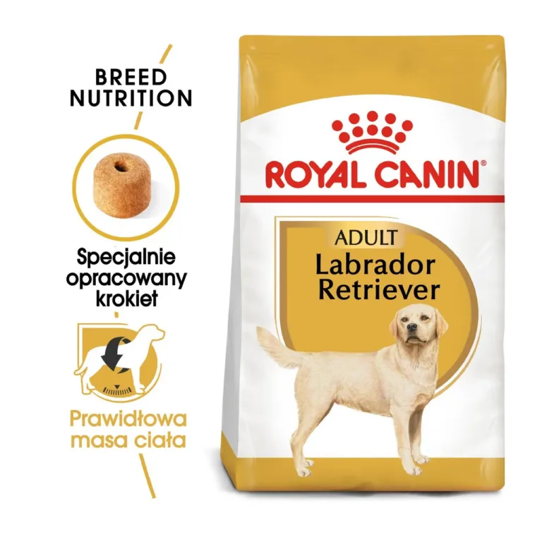 Royal Canin labradori kuivtoit 12 kg pakend ja graanul