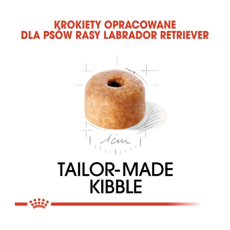 Royal Canin labradori kutsika kuivtoidu graanul suur plaanis