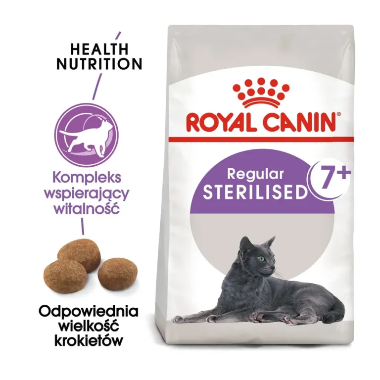 Royal Canin Sterilised 7+ kuivtoit detailid, krõbinate kuju