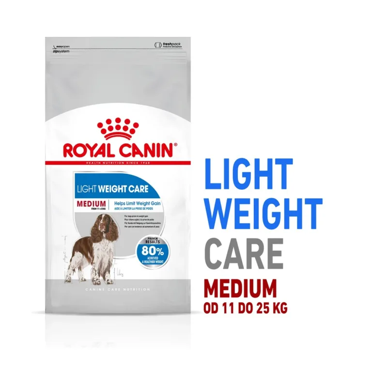 Royal Canin Medium Light Care 3kg kaalulangetustoit pakend