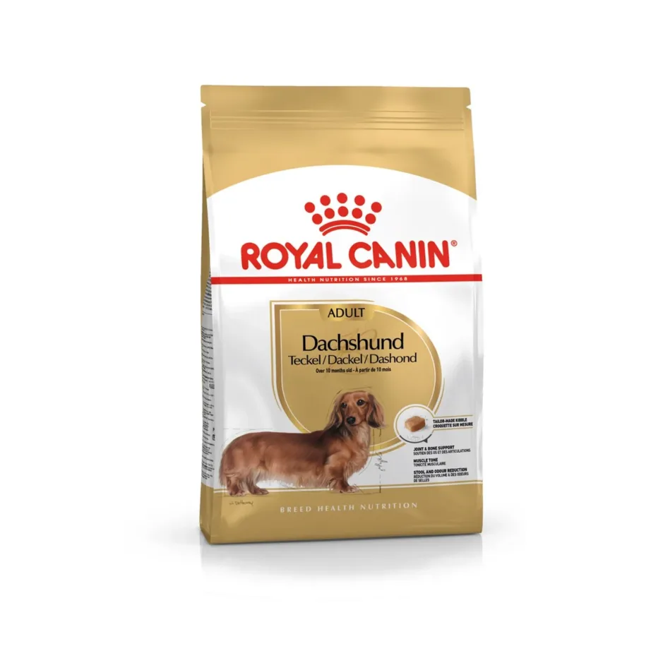 Royal Canin Dachshund Adult 7,5 kg kuivtoit väikest kasvu täiskasvanud taksidele