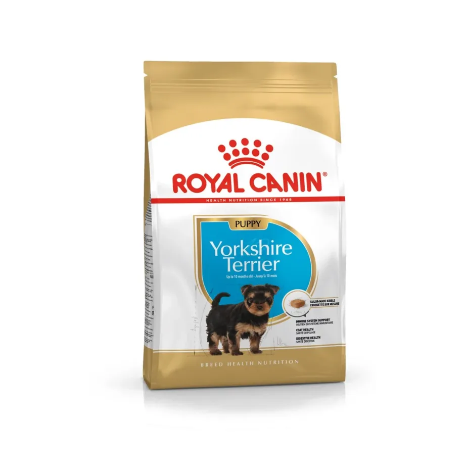 Royal Canin Breed Health Nutrition Yorkshire Terrier Puppy 7,5 kg linnulihamaitseline kuivtoit kuni 10 kuu vanustele Yorkshire terjeri kutsikatele