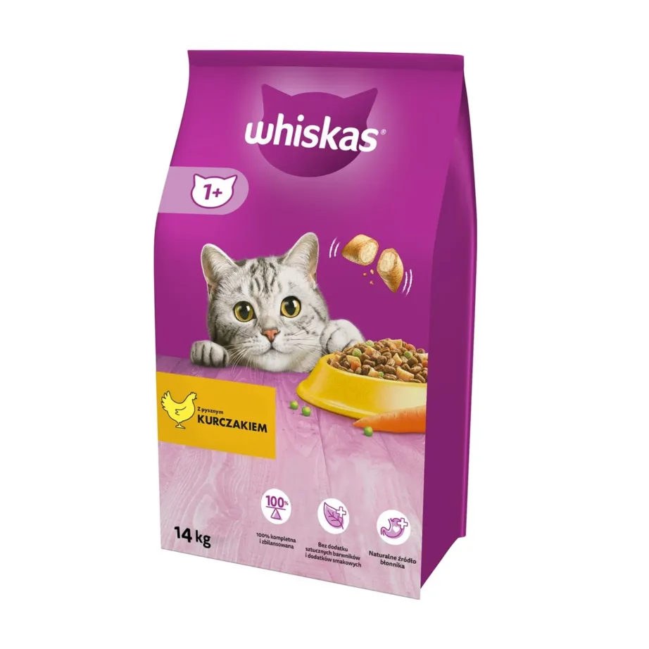 kanamaitseline kassitoit 14 kg Whiskas täiskasvanud kassidele