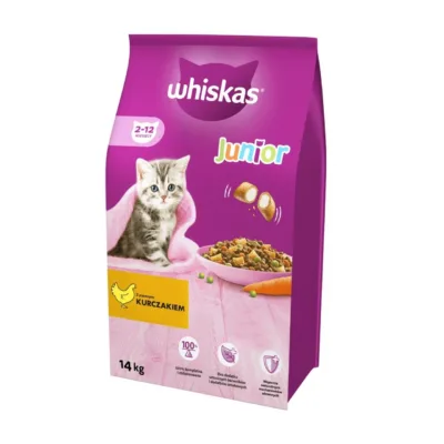 Whiskas Junior 14 kg kanaga kuivtoit kassipoegadele pakend