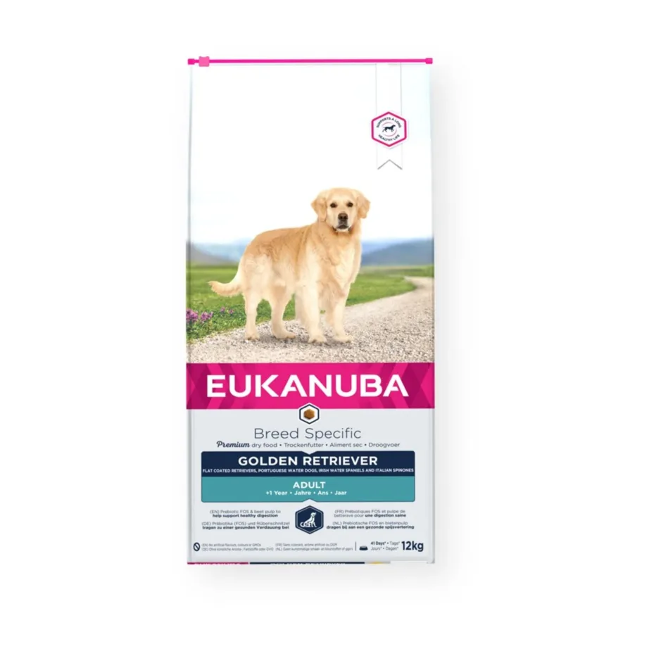 EUKANUBA Golden Retriever kuivtoit kana 12kg suurtele koertele