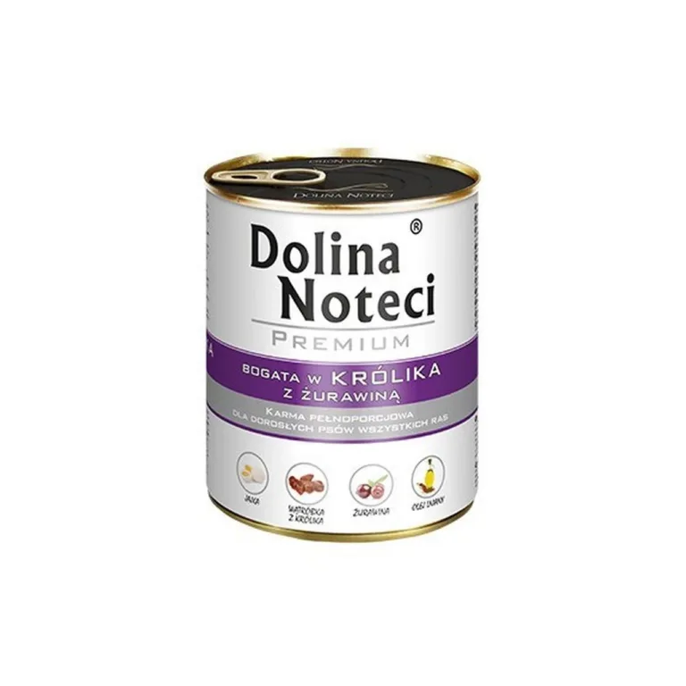 DOLINA NOTECI küüliku ja jõhvikaga koerakonserv 800 g