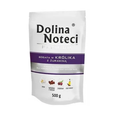 Dolina Noteci küüliku märgtoit koertele, 500 g pouch
