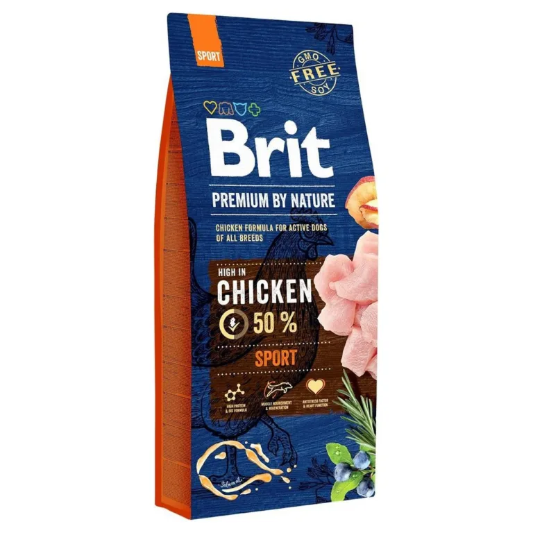 kana sisaldav koeratoit 15 kg, Brit Premium by Nature Sport