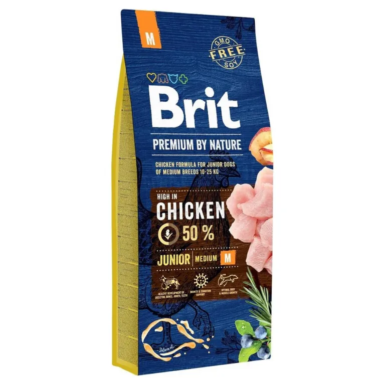 kanaga kuivtoit keskmisele kutsikale Brit Premium 15 kg kott