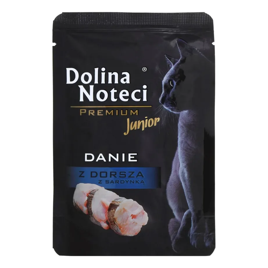 Dolina Noteci Premium märgtoit kassipoegadele tursk-sardiin