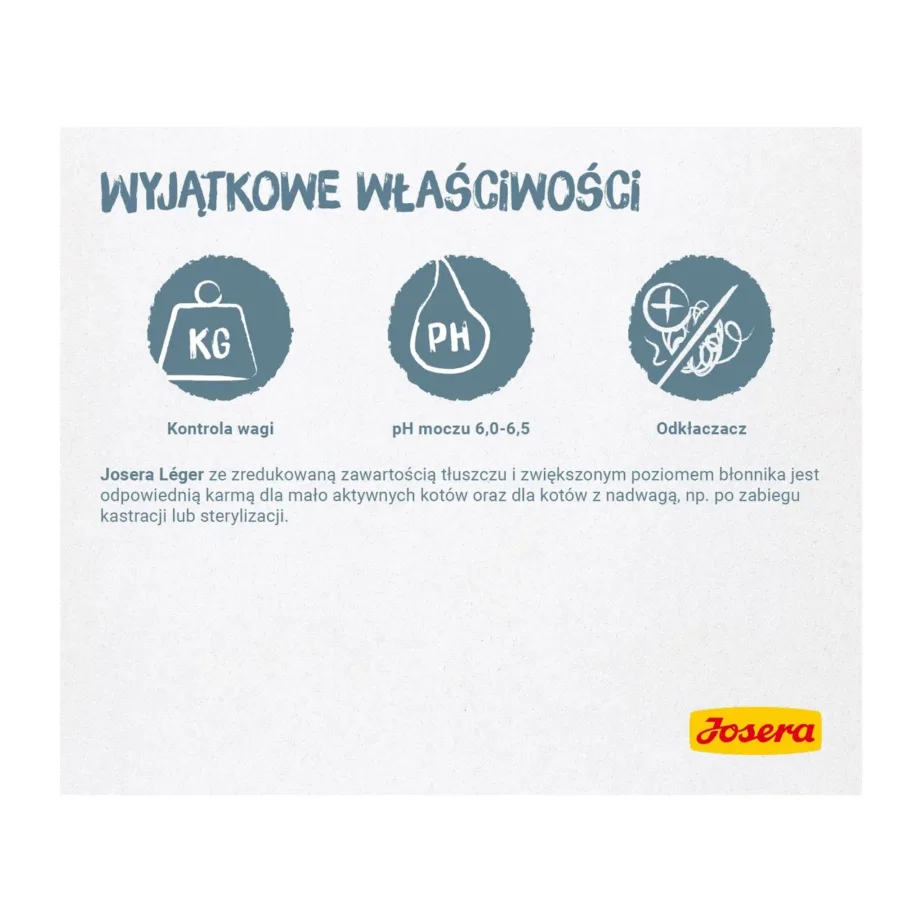 Josera Léger 10 kg kana kuivtoit täiskasvanud ja steriliseeritud kassidele, ülekaalu ennetamiseks, gluteenivaba – 4