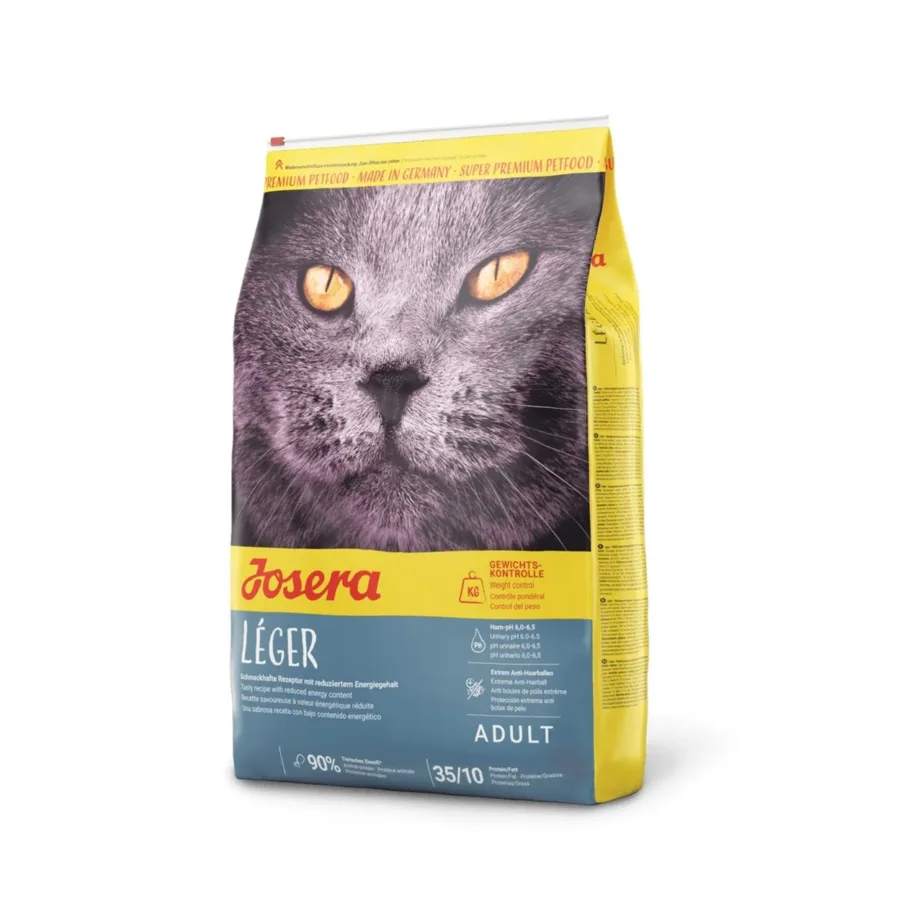 Josera Léger 10 kg kana kuivtoit täiskasvanud ja steriliseeritud kassidele, ülekaalu ennetamiseks, gluteenivaba