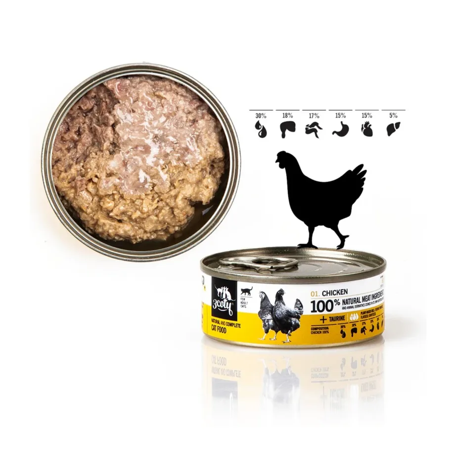 3COTY 80g kanaga täissööt, gluteenivaba monoproteiinne märgtoit täiskasvanud kassile – 2