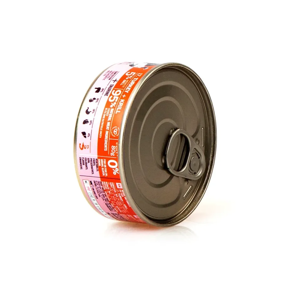 3COTY kalkuni ja krilliga märg kassitoit 80 g gluteenivaba täissööt täiskasvanud kassidele ilma kanata – 10