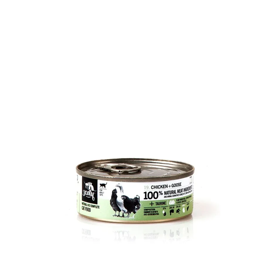 3COTY kana-hanega märgtoit kassile 80g gluteenivaba täistoit täiskasvanud kassidele – 8