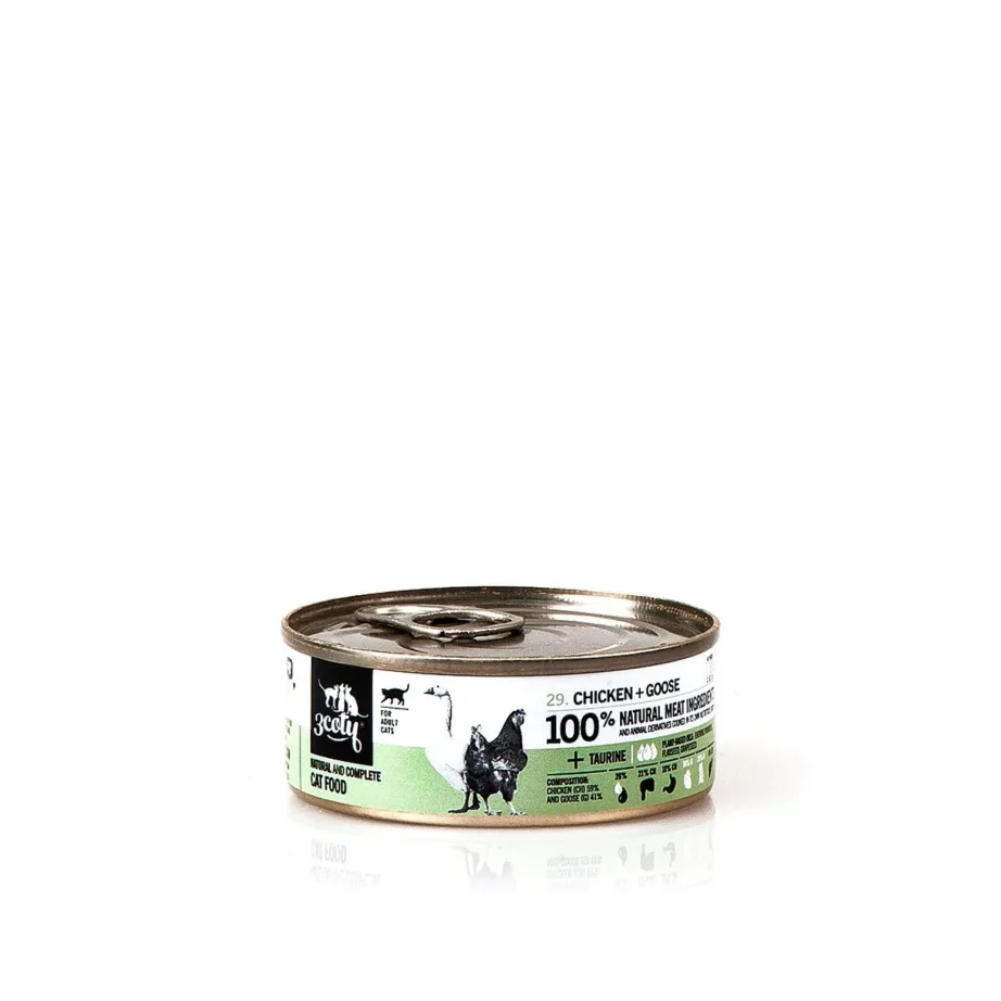 3coty Chicken with Goose 80g teraviljavaba täistoit konserv täiskasvanud kassile – 7