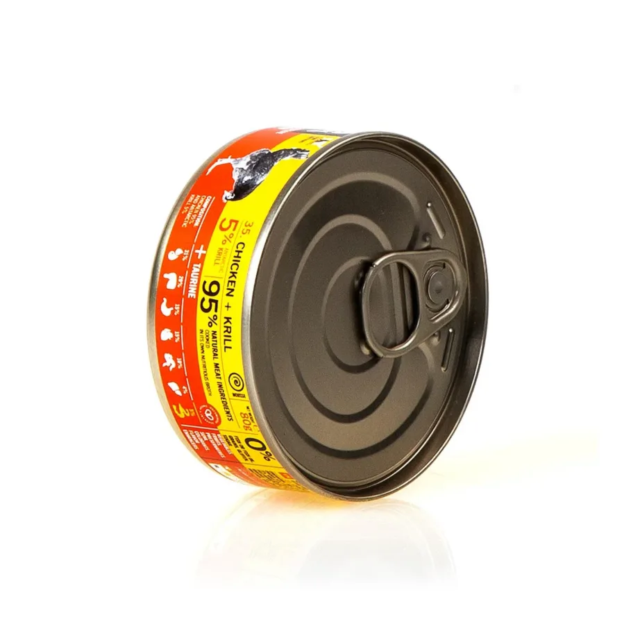 3COTY kana ja krilliga märgtoit kassipoegadele, gluteeni- ja sojavaba konserv 80g – 10