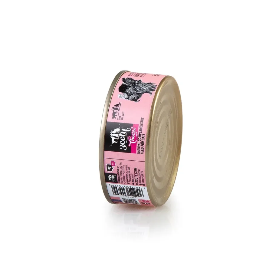 3COTY kalkuniga gluteenivaba kassikonserv 75g – kana- ja teraviljavaba – 9