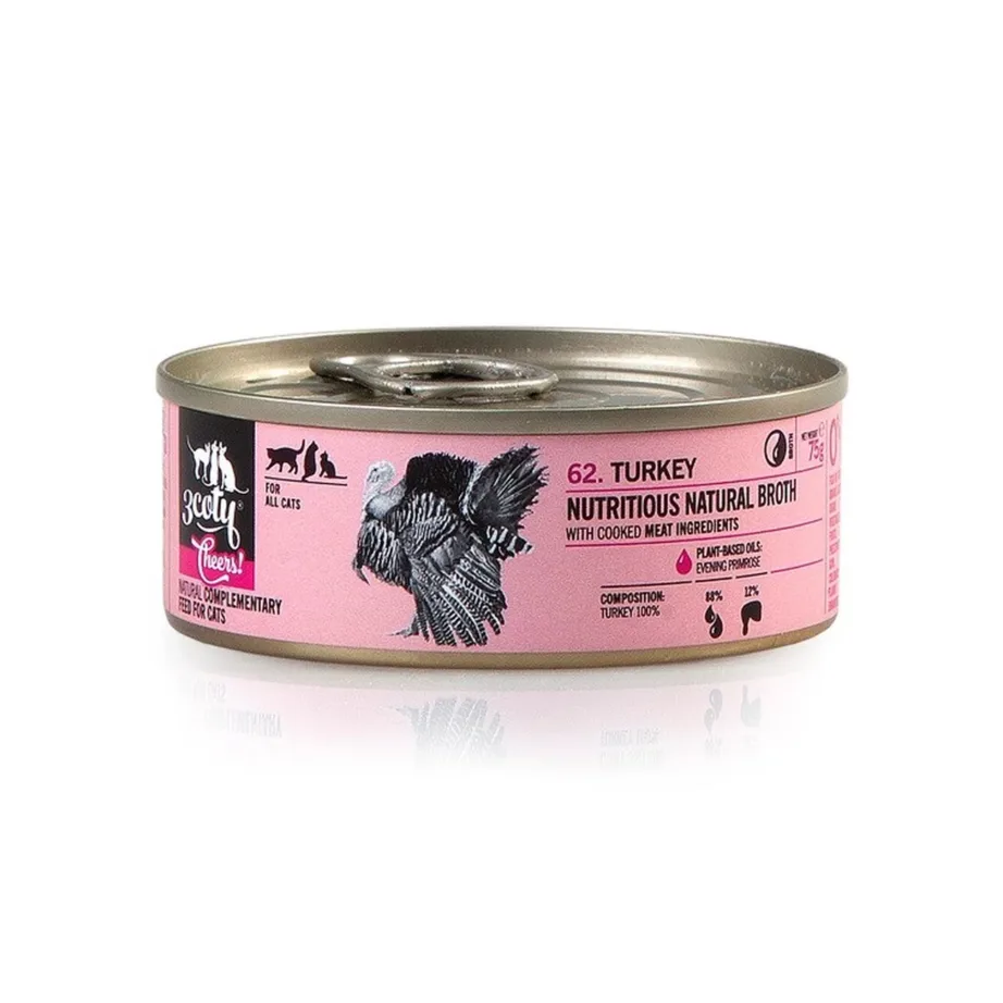 3COTY kalkuniga gluteenivaba kassikonserv 75g – kana- ja teraviljavaba