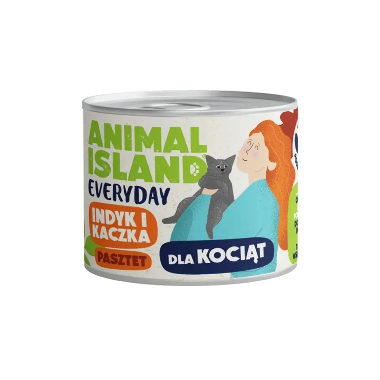 kalkuni ja pardi märgtoit kassipoegadele ANIMAL ISLAND 185g