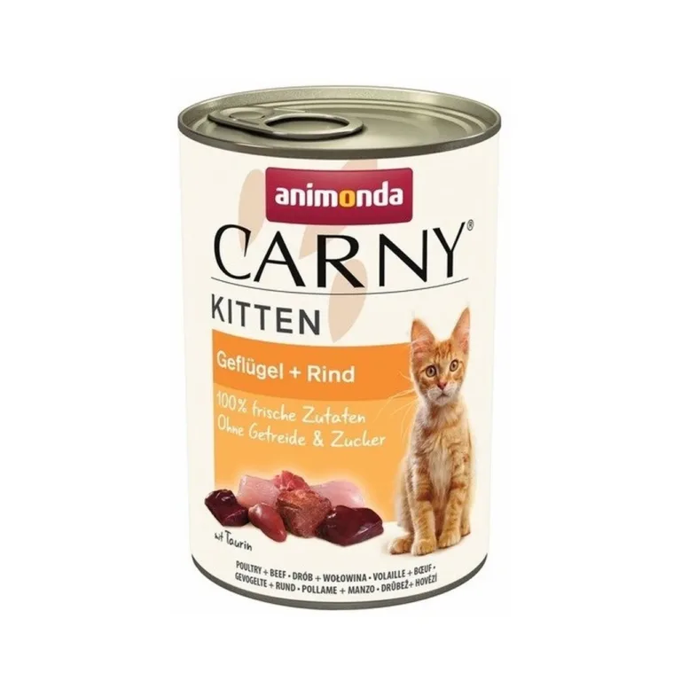 veise ja linnulihaga kassipoegade märgtoit Animonda Carny Kitten konserv