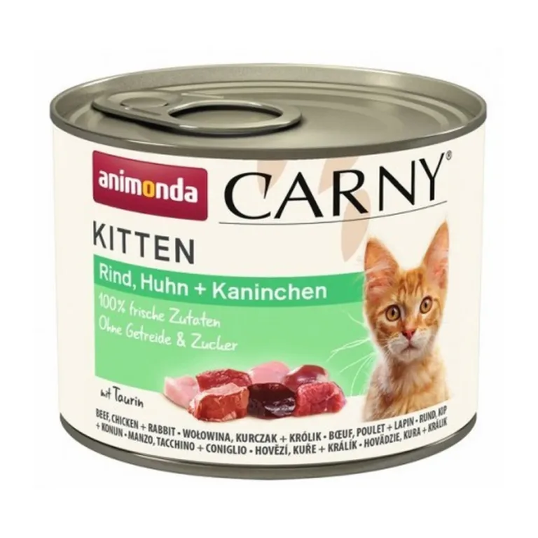 veise ja küülikuga kassipoja märgtoit animonda Carny Kitten