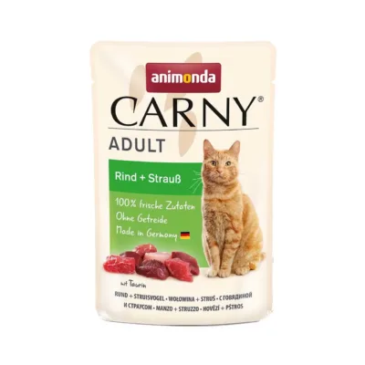 veise ja jaanalihaga kassitoit Animonda Carny Adult 85g