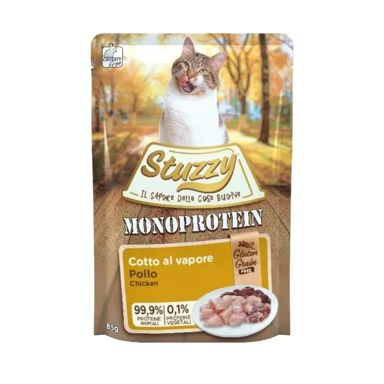 monoproteiin kana märgtoit kassile Stuzzy 85g
