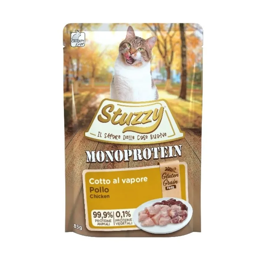 monoproteiin kana märgtoit kassile Stuzzy 85g