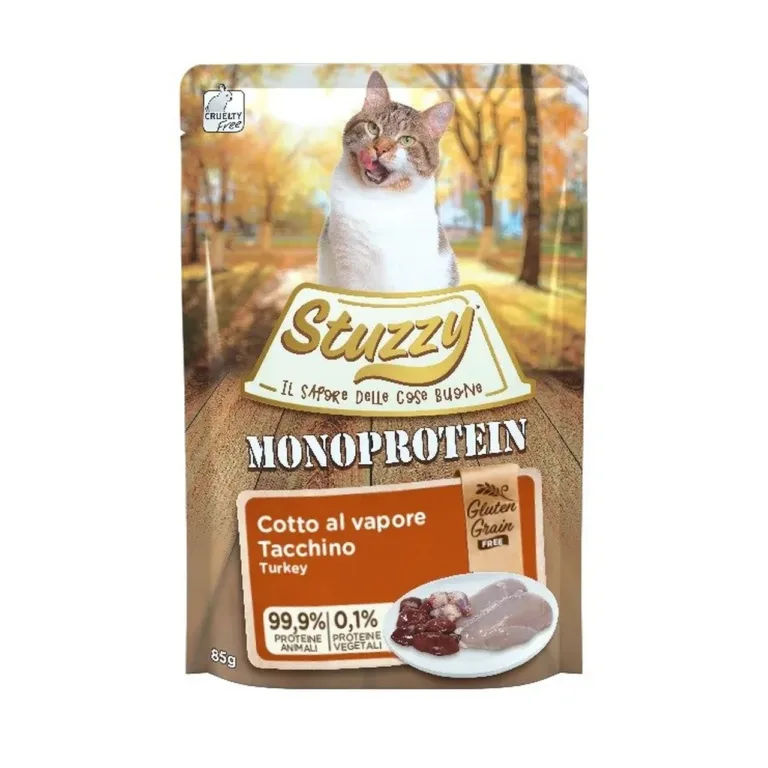 kalkuni märgtoit kassile Stuzzy Monoprotein kotis