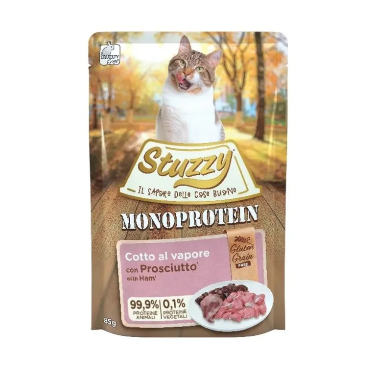 monoproteiin sealiha kassitoit Stuzzy märgtoit 85g pakend