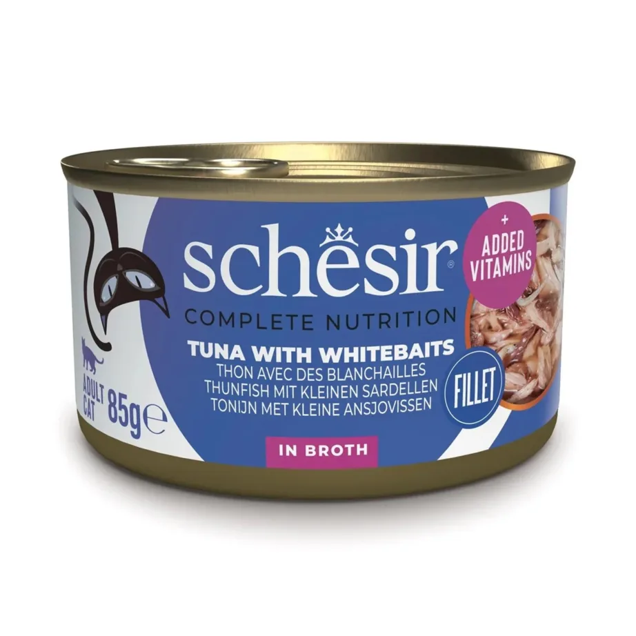 Schesir tuunikala märgtoit kassile 85g purk filletiga