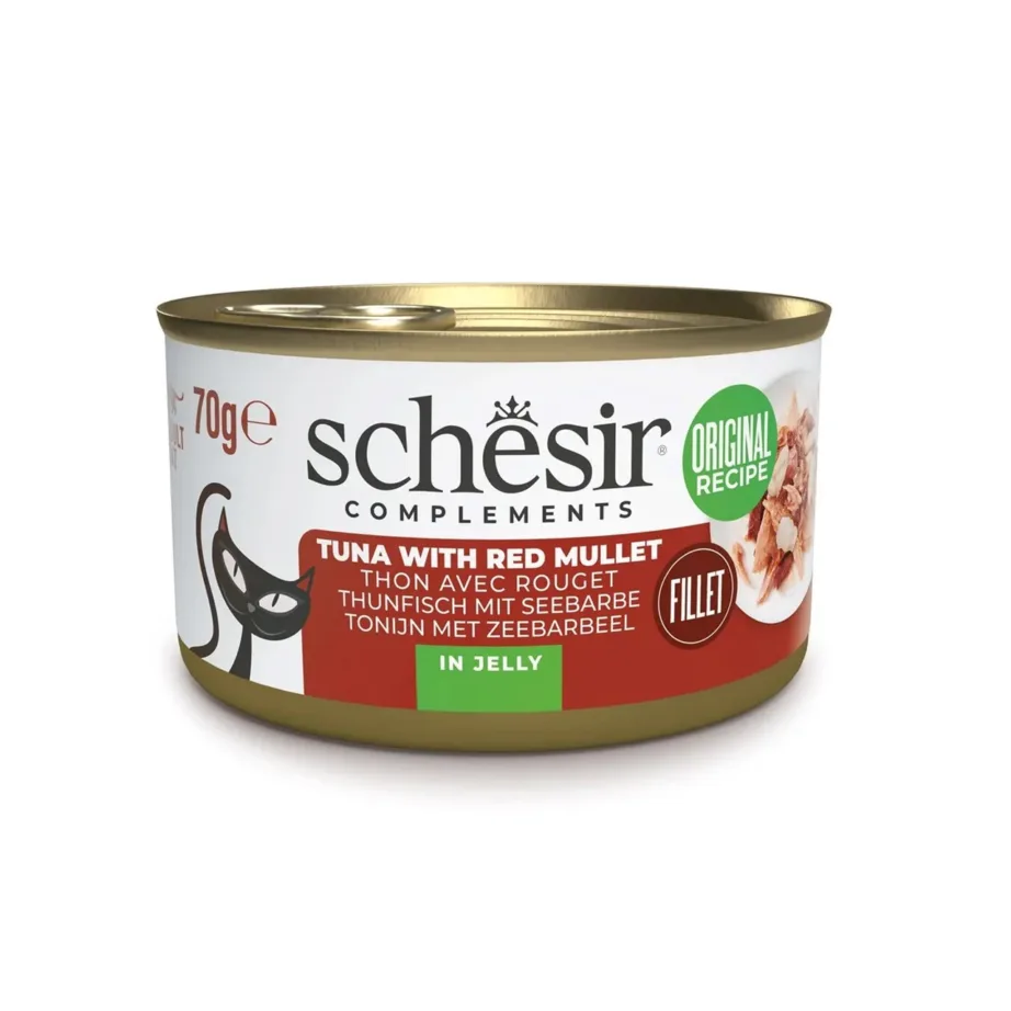 Agras Pet Foods Schesir Jelly tuunikala ja meripunaga 70g gluteenivaba märgtoit täiskasvanud kassidele