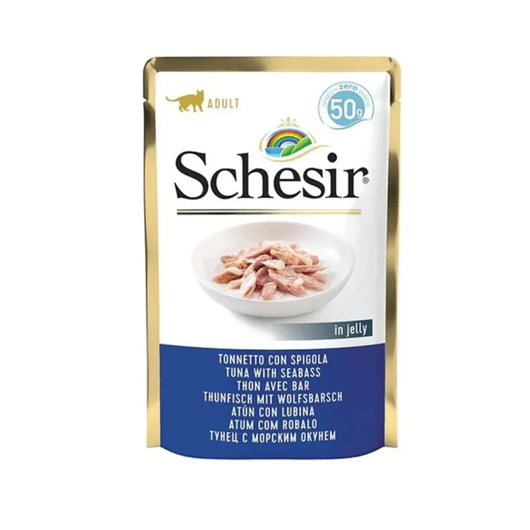 Schesir Jelly tuunikala ja meriahvenaga kassitoit pakend
