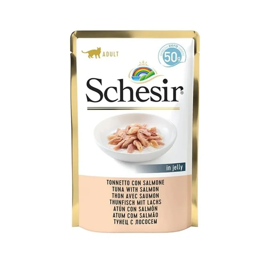 Schesir tuunikala lõhe märgtoit kassile 50g pakk