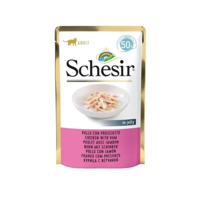 Schesir kanaliha ja singiga kassitoit 50g pakendis