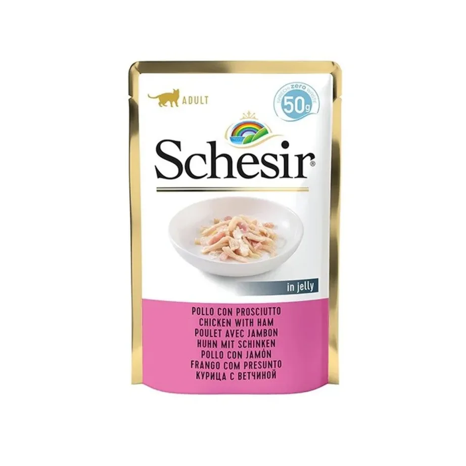 Schesir kanaliha ja singiga kassitoit 50g pakendis