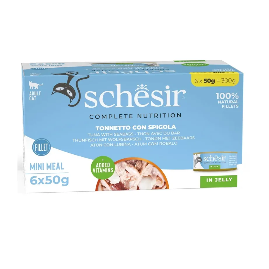 Schesir kassitoit tuunikala meriahvenas želees 6x50g