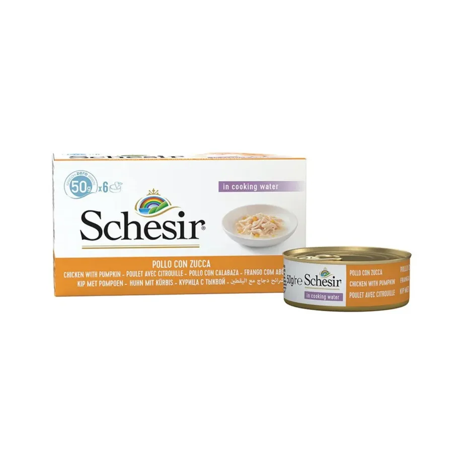 Schesir kanaga märgtoit kassile kõrvitsaga 6x50g gluteenivaba märgtoit täiskasvanud kassile