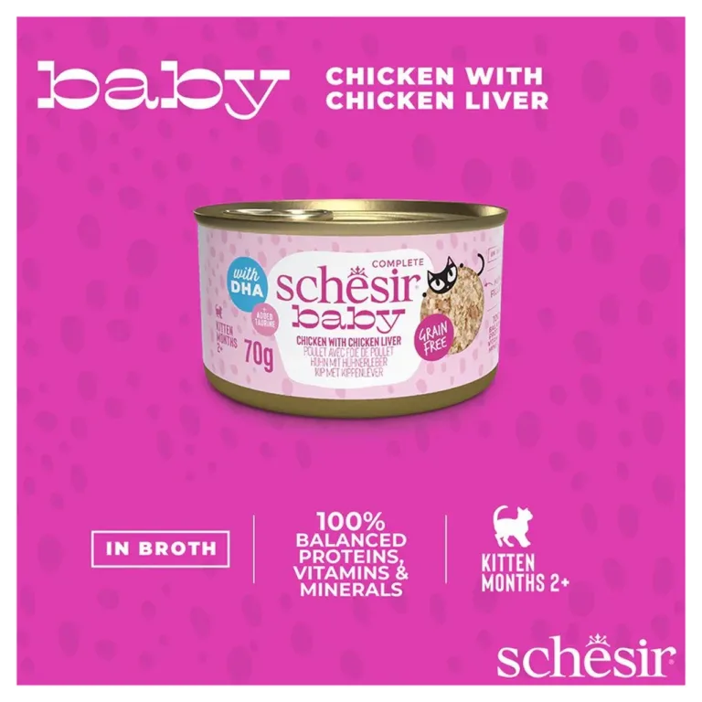 Schesir Baby kana maksaga märgtoidu purk 70g