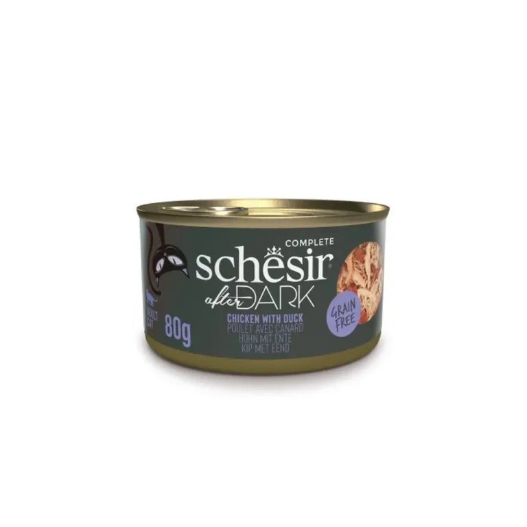 Schesir After Dark kanafilee pardiga märg kassitoit purk 80g