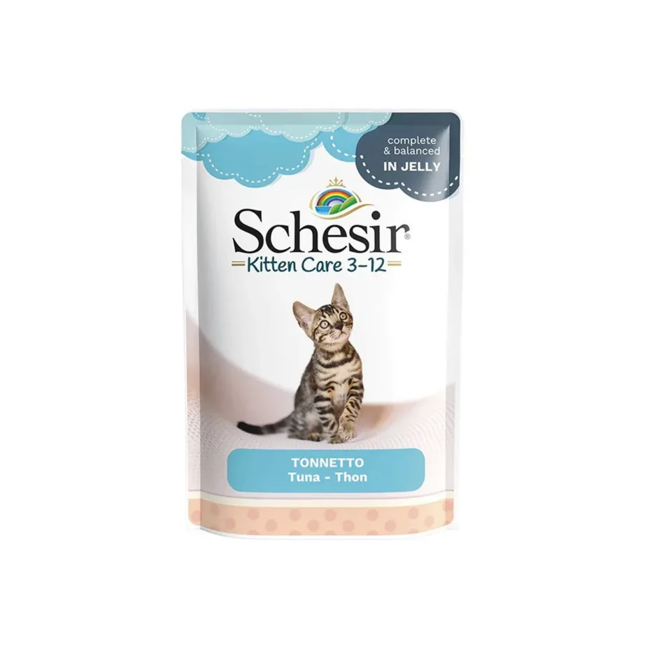Schesir Kitten tuunikala märgtoit kassipoegadele pakend