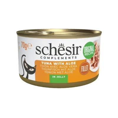 tuunikala märgtoit kassile Schesir aloe želees 70g purk
