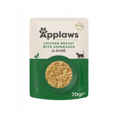 Applaws kanafilee spargliga kassitoit 70g pakend