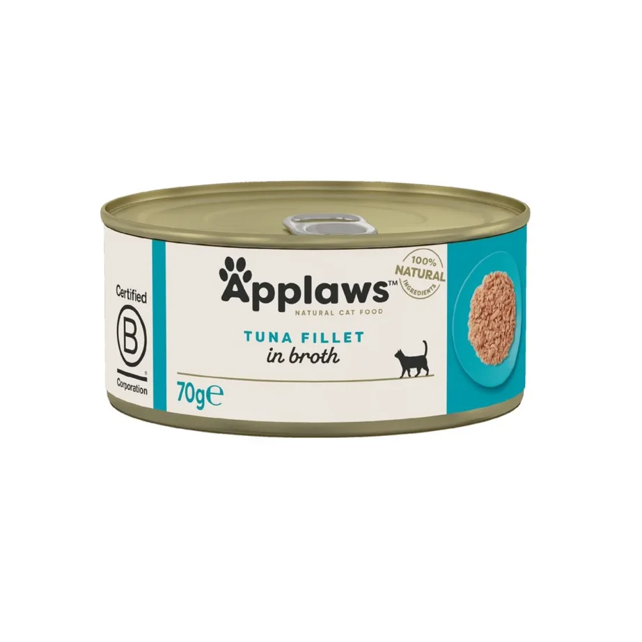 Applaws tuunikalafileega märg kassitoit 70g, täiskasvanud kassile, gluteenivaba konserv
