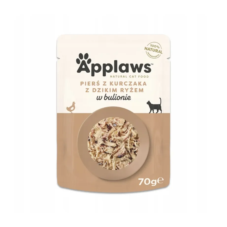 Applaws kanafileega märg kassitoit metsiku riisiga 70 g sojavaba ja gluteenivaba täiskasvanud kassile